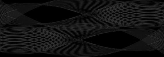 Dark Abstract Art with Elegant Flow and Depth vector