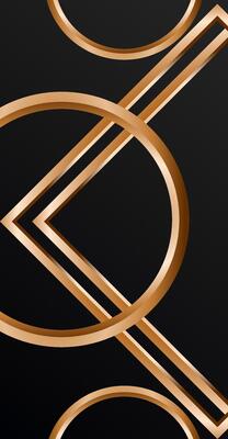 Luxury Gold and Black Abstract Background with Blank Space