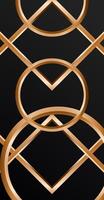 Elegant Black and Gold Background for Text or Logo Placement vector