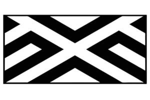 Striking Black and White Geometric Pattern Abstract Art Design for Modern Home Decor, Minimalist Wallpaper, and Stylish Textile Prints vector