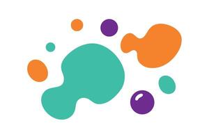 Playful Abstract Shapes Dance Across White Background Joyful, Colorful, and Energetic Design - Professional digital artwork with vibrant colors and detailed composition vector