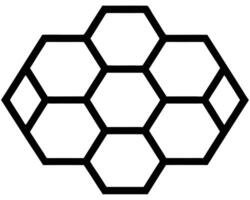 Abstract Hexagon Pattern Interlocking Geometric Shapes in a Bold, Modern Design - Professional digital artwork with vibrant colors and detailed composition vector
