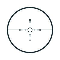 Aim sign. Crosshair icon. Simple illustration of crosshair icon for web vector