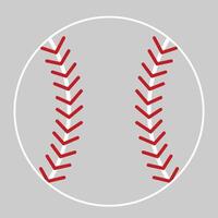 Baseball ball icon. Flat illustration of baseball ball icon for web vector
