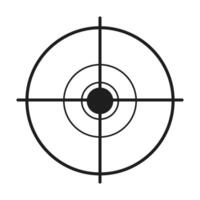 Crosshair icon. Aim illustration sign. Target symbol. vector