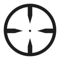 Crosshair icon. Simple illustration of crosshair icon for web. Target sign. vector