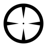 Crosshair icon. Aim illustration sign. Target symbol. optical sight web sign. vector