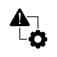 Warning icon, illustration flat design style. EPS 10 file. vector