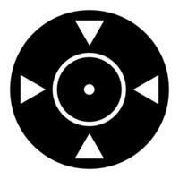 Crosshair icon. Simple illustration of crosshair icon for web. Aim symbol. Target sign. vector