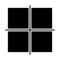 Target icon. Flat black symbol. Pictogram is isolated on a white background. Designed for web and software interfaces. vector