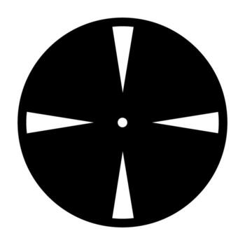 Crosshair target web icon. Simple illustration of crosshair target icon for web. vector