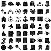Business icons set. Simple illustration of 25 business icons set for web vector