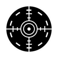 Target icon. Flat illustration. Isolated on white background. vector