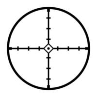 Crosshair icon. Simple illustration of crosshair sign for web. vector