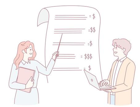 en profundidad negocio reunión en financiero visión de conjunto y futuro proyecciones para estrategia vector