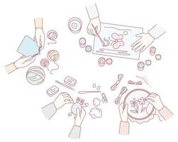Join us for an engaging Creative Arts and Crafts Workshop featuring Various Unique Handicrafts vector