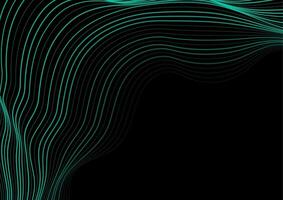 Futuristic abstract minimal background with dotted curved wavy lines vector