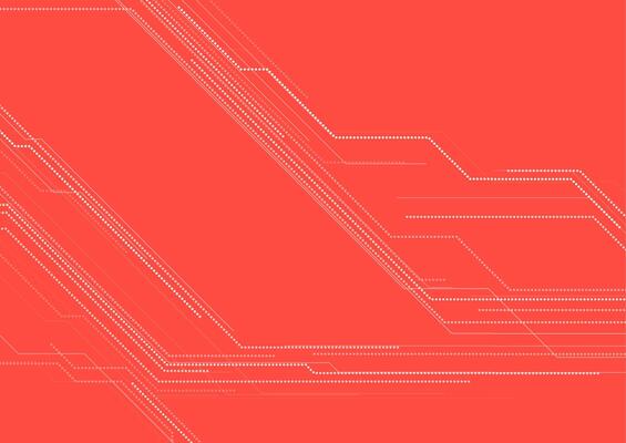 Bright red abstract technology futuristic background