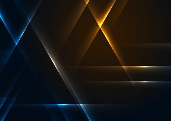 Blue and orange shiny glowing abstract neon background