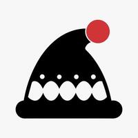 Holiday Hat with White Edge Design vector