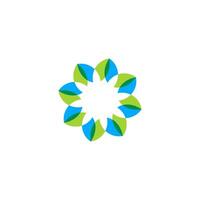 A logo for a company that makes green leaves vector