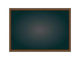 Vintage style chalkboard with wooden frame isolated on transparent background perfect for menus, signs, school themes, rustic decor or promotional designs vector