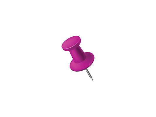 Highly detailed and realistic red push pin isolated on transparent background with precision shadows and lighting perfect for design, office, and stationery presentations
