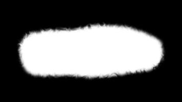 White paper beautiful reveal, watercolor ink drops transition animation isolated on black background video
