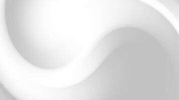 Simple white grey abstract swirling design suitable for backgrounds, branding, packaging, and artwork prints with a modern and minimalist aesthetic. video