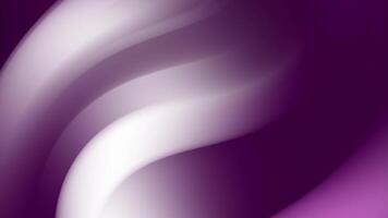 Vivid purple abstract waves with soft white flow and luminous gradient motion. video