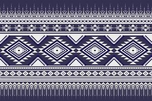 Abstract tribal blue and white Ethnic pattern for fabric, clothing, textile, home decoration vector