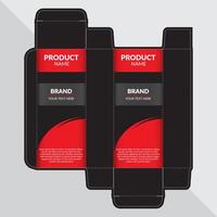 product packaging mockup template vector