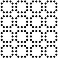 A black and white polka dot pattern vector