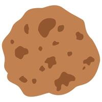 chocolate chip cookie cartoon hand drawn vector