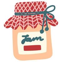 illustration of a strawberry jam vector