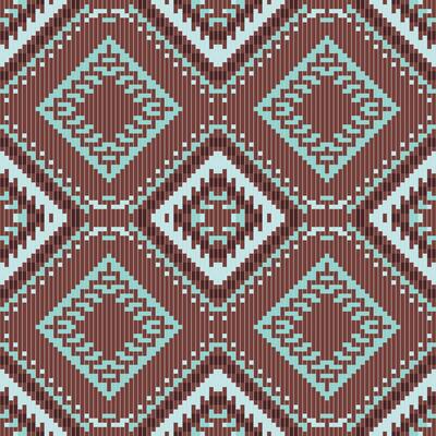 Diamond Shapes Islamic Pattern Wallpaperfolk Embroidery, Aztec Geometric Ornament Print. Design for Carpet, Wallpaper, Clothing, Wrapping, Fabric