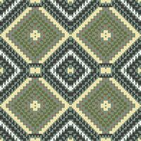 Sari Border Double Ikat Patternfolk Embroidery, Aztec Geometric Ornament Print. Design for Carpet, Wallpaper, Clothing, Wrapping, Fabric vector
