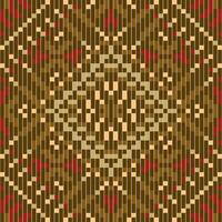 Geometric Tribal Abstract Colorful Geometric Pattern Backgroundfolk Embroidery, Aztec Geometric Ornament Print. Design for Carpet, Wallpaper, Clothing, Wrapping, Fabric vector