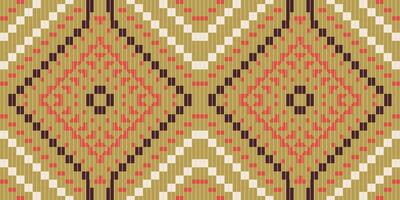 Aztec Pixel Geometric Islamic Patternfolk Embroidery, Aztec Geometric Ornament Print. Design for Carpet, Wallpaper, Clothing, Wrapping, Fabric vector
