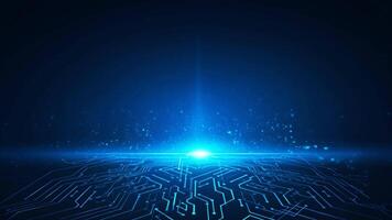Digital Circuitry Horizon - Technology Background video