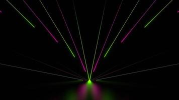 Pink and Green Bright Neon Stripes Background VJ Loop in 4K video