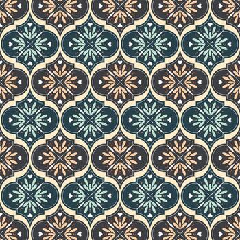 Abstract background with Moroccan and Mediterranean patterns and intricate geometric shapes for elegant decor themes vector