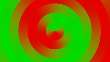 Green and Red Abstract Minimalist Circles Background VJ Loop in 4K video