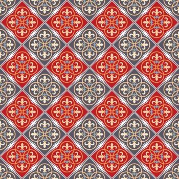 Moroccan and Mediterranean inspired abstract background featuring geometric patterns in a traditional and stylish design vector