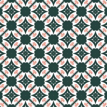 Geometric pattern design with Moroccan and Mediterranean style in an abstract decorative background vector