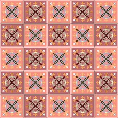 Abstract pattern background featuring geometric Moroccan and Mediterranean shapes ideal for elegant and classic decor