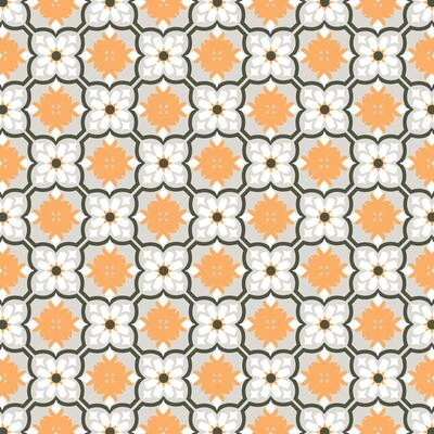 Abstract Moroccan and Mediterranean inspired background with traditional geometric shapes for elegant visual style