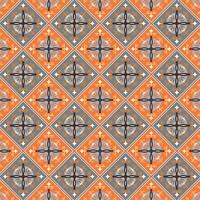 Geometric pattern in warm colors vector