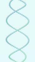 Ombre gradient 3D vertical backgrounds wallpaper DNA atom molecular structure pearl beads sphere particles swirl knot twirl summer vibrant colors loop animation medicine biology science simplicity video