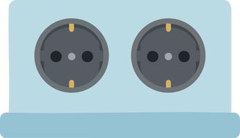 European style electrical power socket outlet design for home and office use in format vector